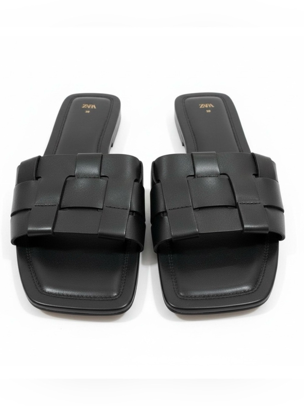Zara woven slide sandal